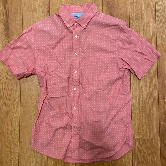 Banana Republic Other - Banana Republic Luxe Stretch Poplin Button Down Shirt, Size Small, Light Red